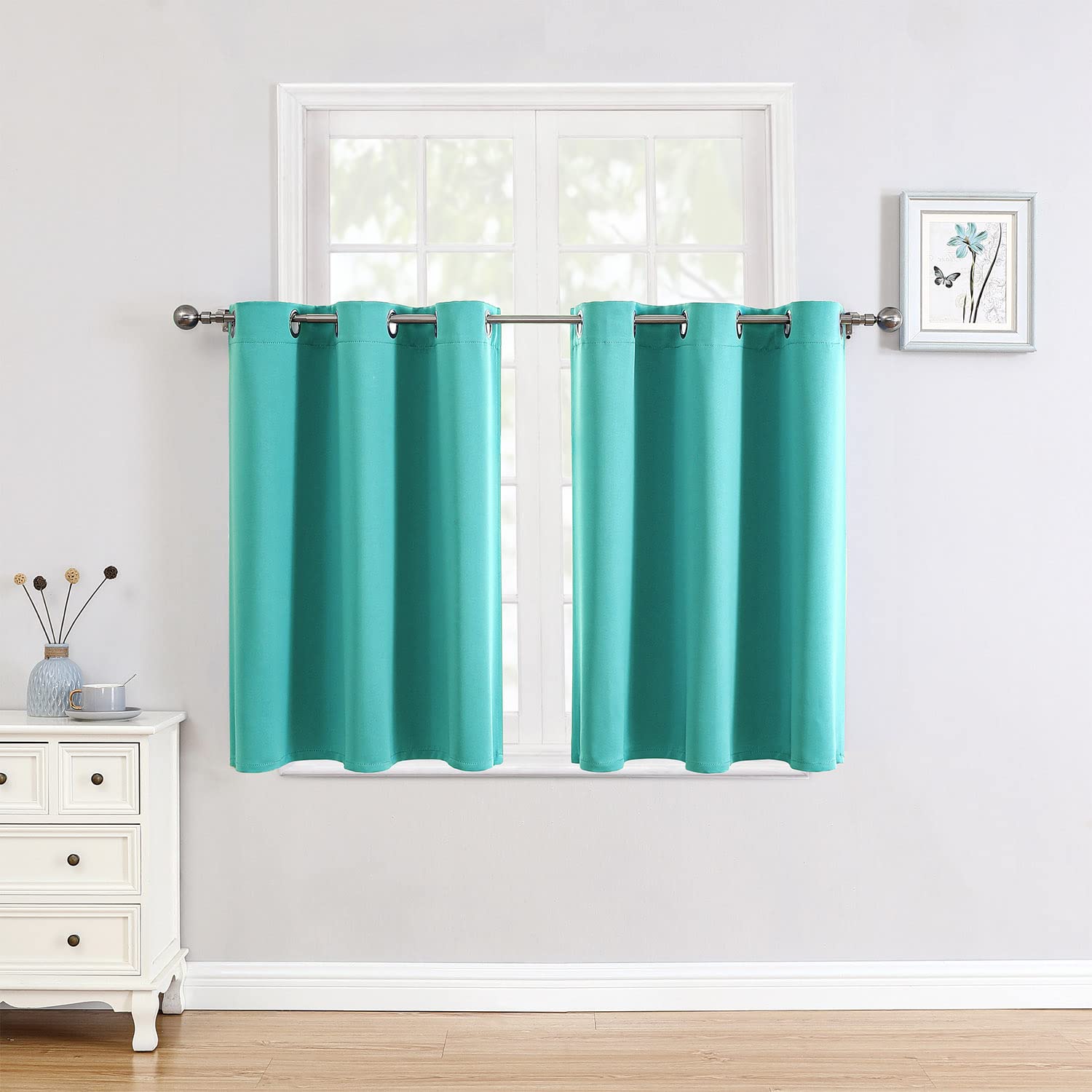 Thermal Insulated Grommet Blackout Curtain Pair
