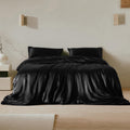 LilySilk 4Pcs Silk Bedding Sheets Flat Sheet Fitted Sheet Oxford Pillowcases Set 19 Momme Pure Silk