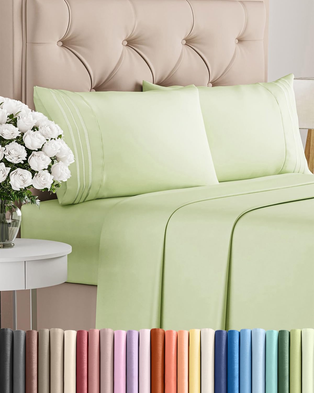 Ultra-Soft Cooling Deep-Pocket Sheet Set, 4 Pieces