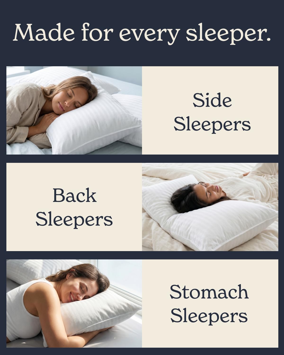 Hotel-Style Cooling Bed Pillows for Sleeping, Set of Two