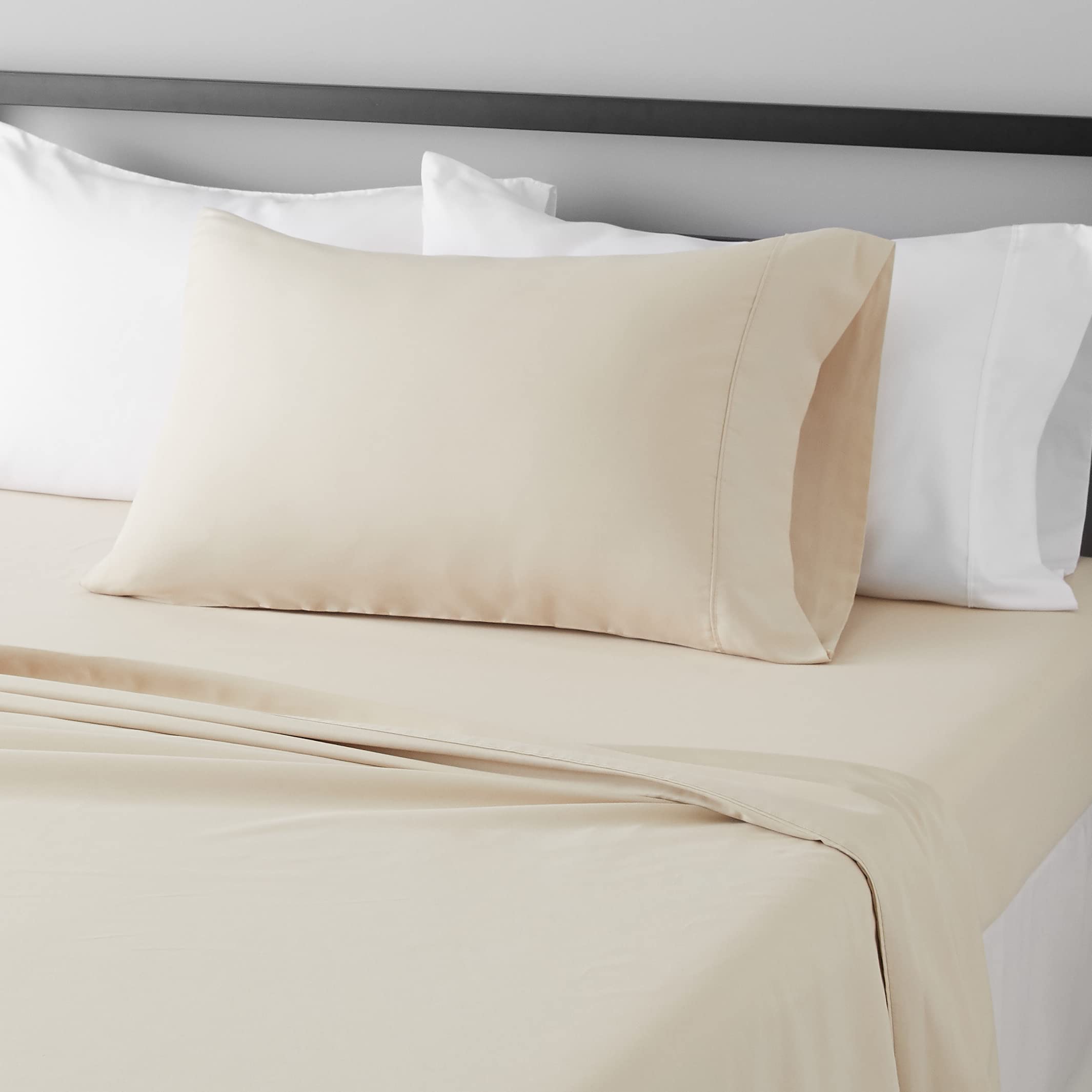 Soft Microfiber Deep-Pocket Bed Sheet Set, 4 Pieces