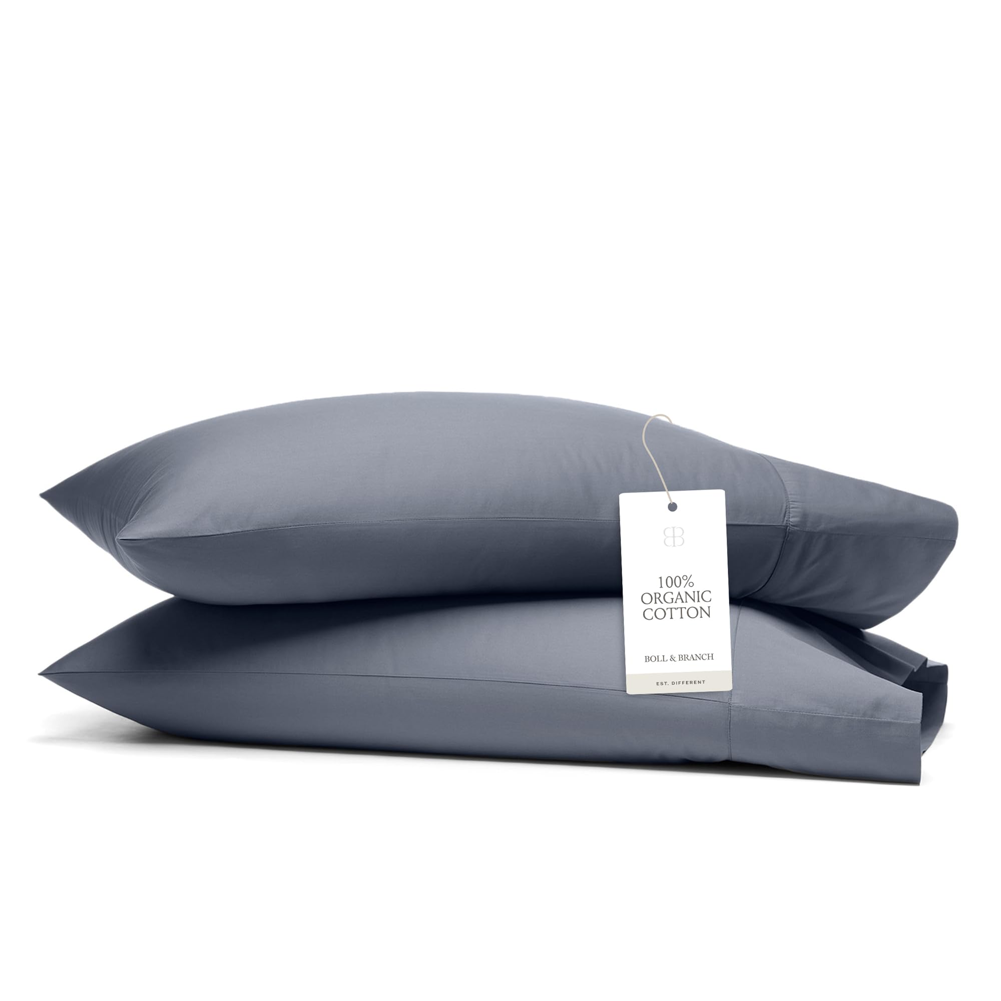Organic Cotton Signature Hemmed Pillowcases, Pair