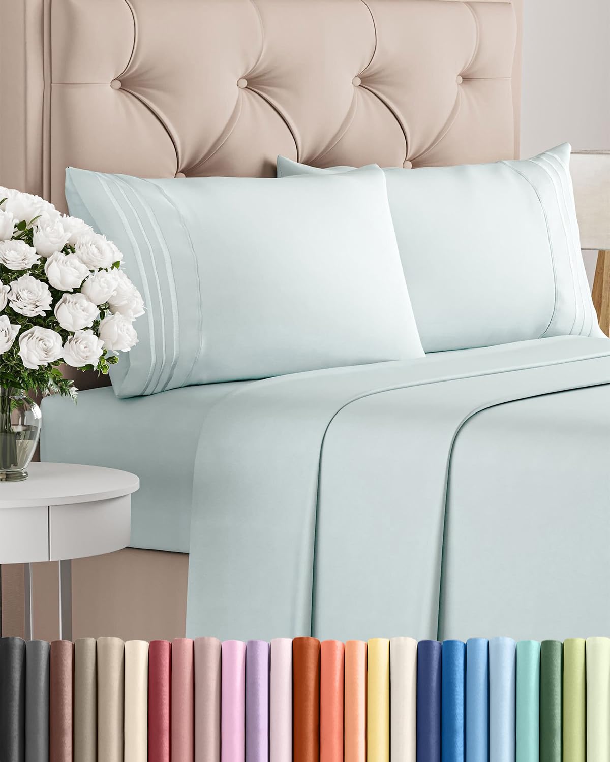Ultra-Soft Cooling Deep-Pocket Sheet Set, 4 Pieces