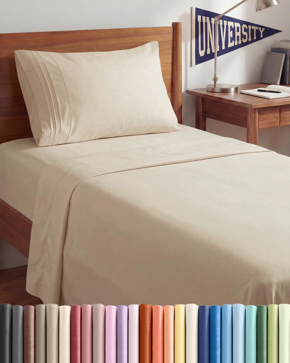 Ultra-Soft Cooling Deep-Pocket Sheet Set, 4 Pieces