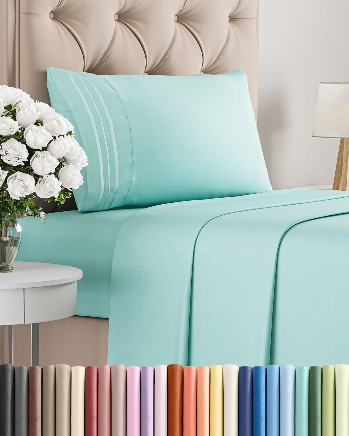 Ultra-Soft Cooling Deep-Pocket Sheet Set, 4 Pieces