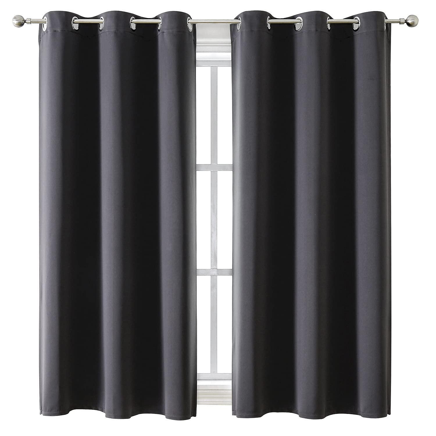 Thermal Insulated Grommet Blackout Curtain Pair