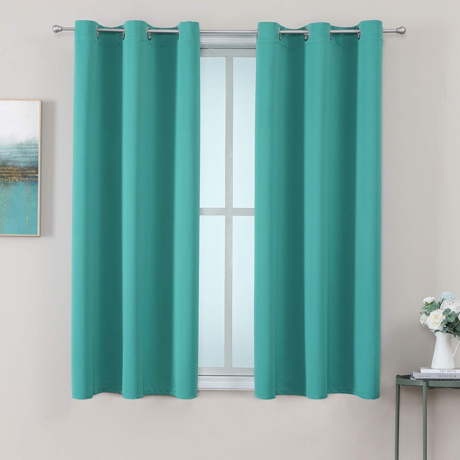 Thermal Insulated Grommet Blackout Curtain Pair