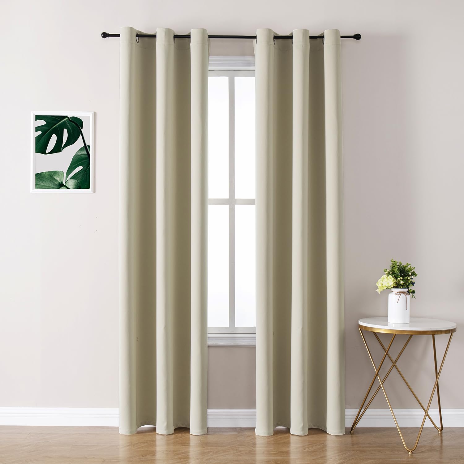Thermal Insulated Grommet Blackout Curtain Pair