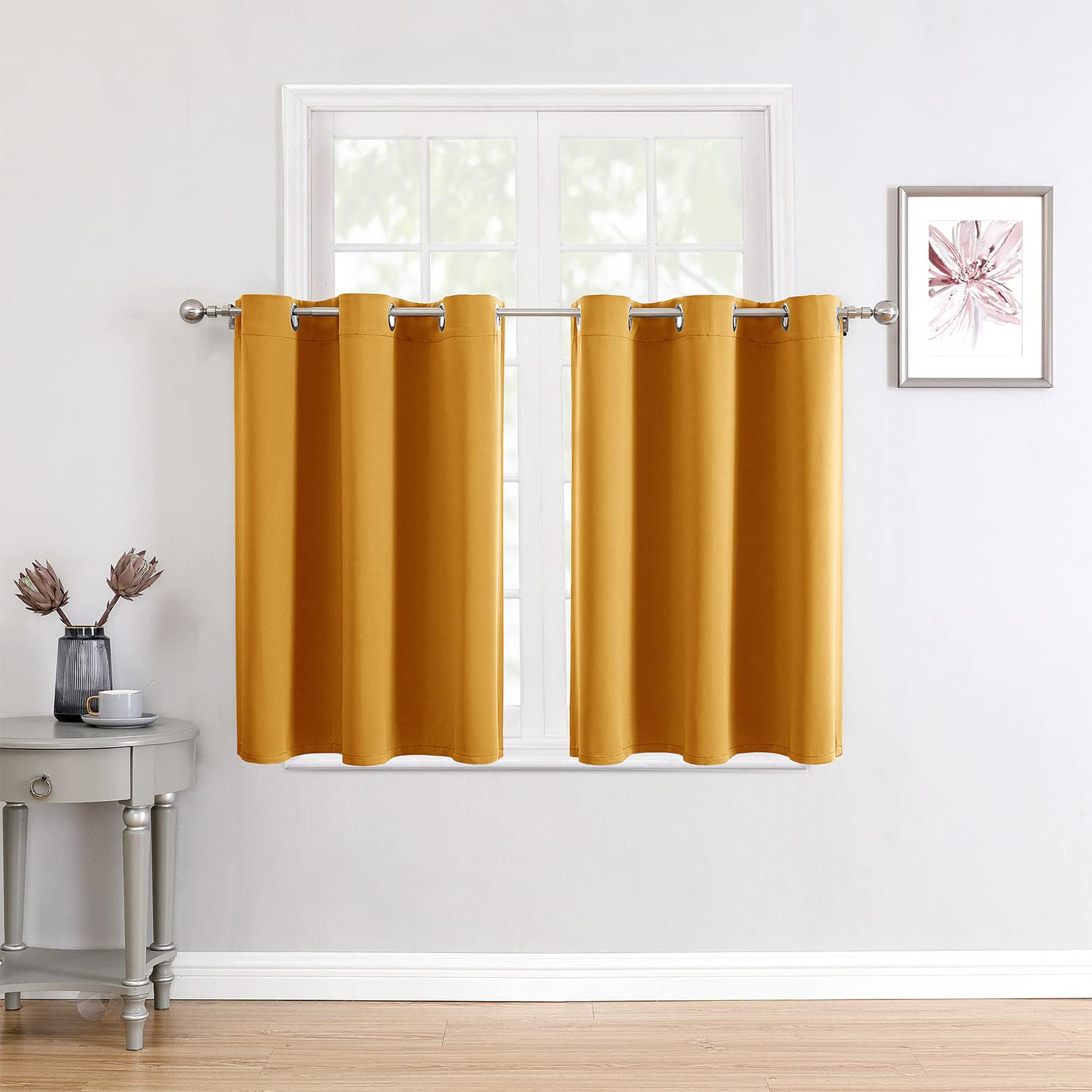 Thermal Insulated Grommet Blackout Curtain Pair