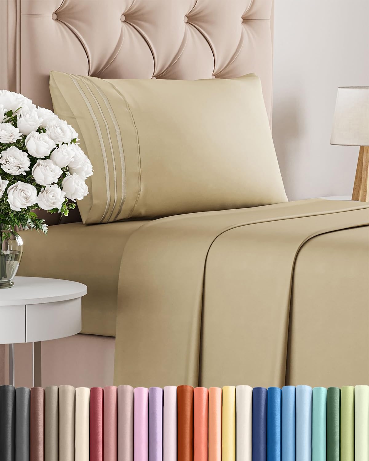 Ultra-Soft Cooling Deep-Pocket Sheet Set, 4 Pieces