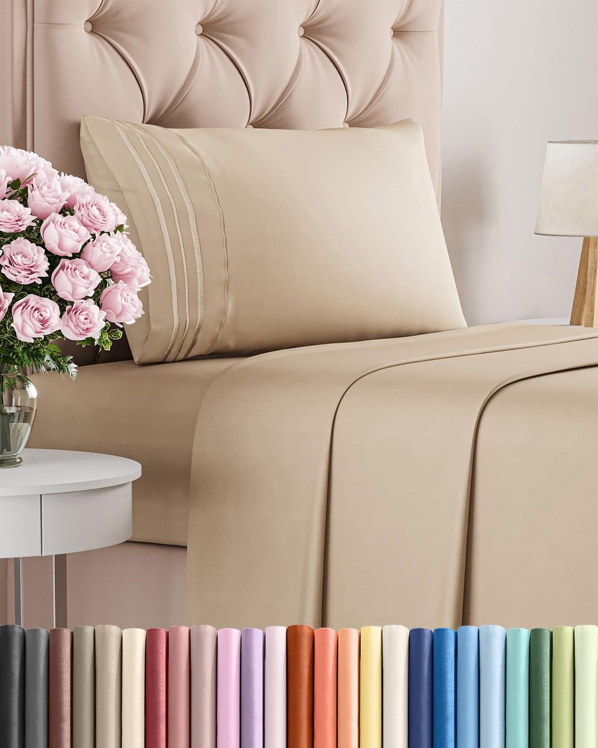 Ultra-Soft Cooling Deep-Pocket Sheet Set, 4 Pieces