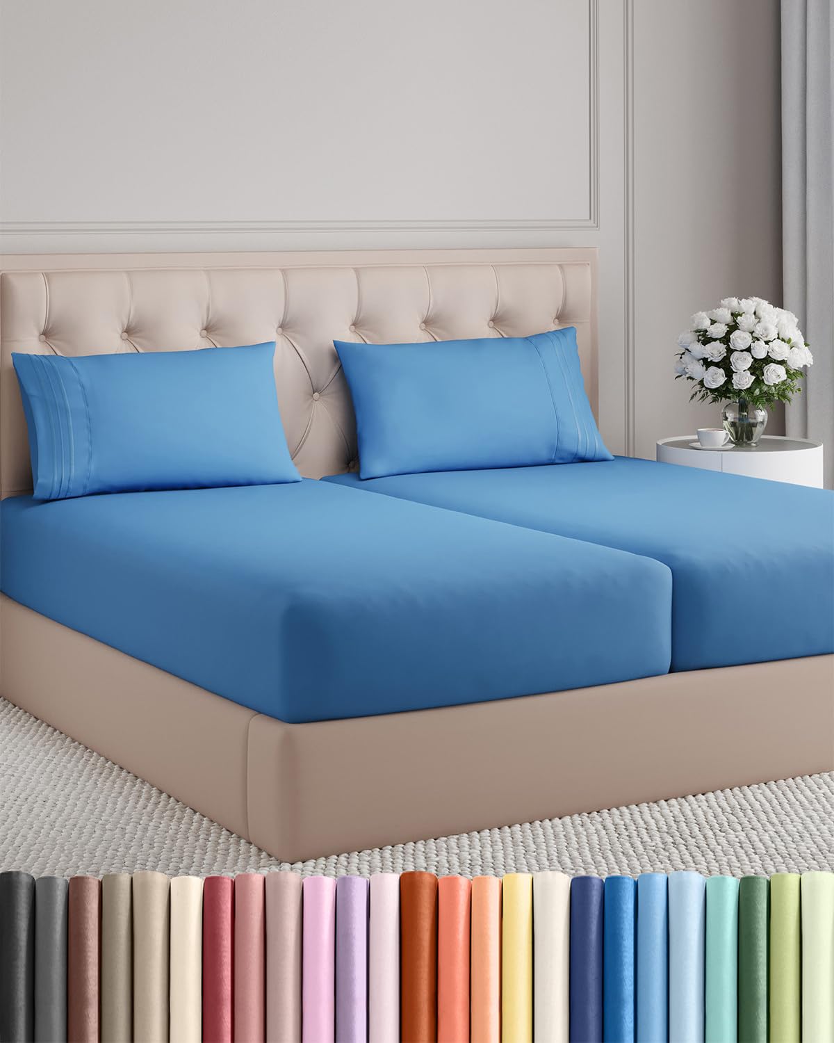 Ultra-Soft Cooling Deep-Pocket Sheet Set, 4 Pieces