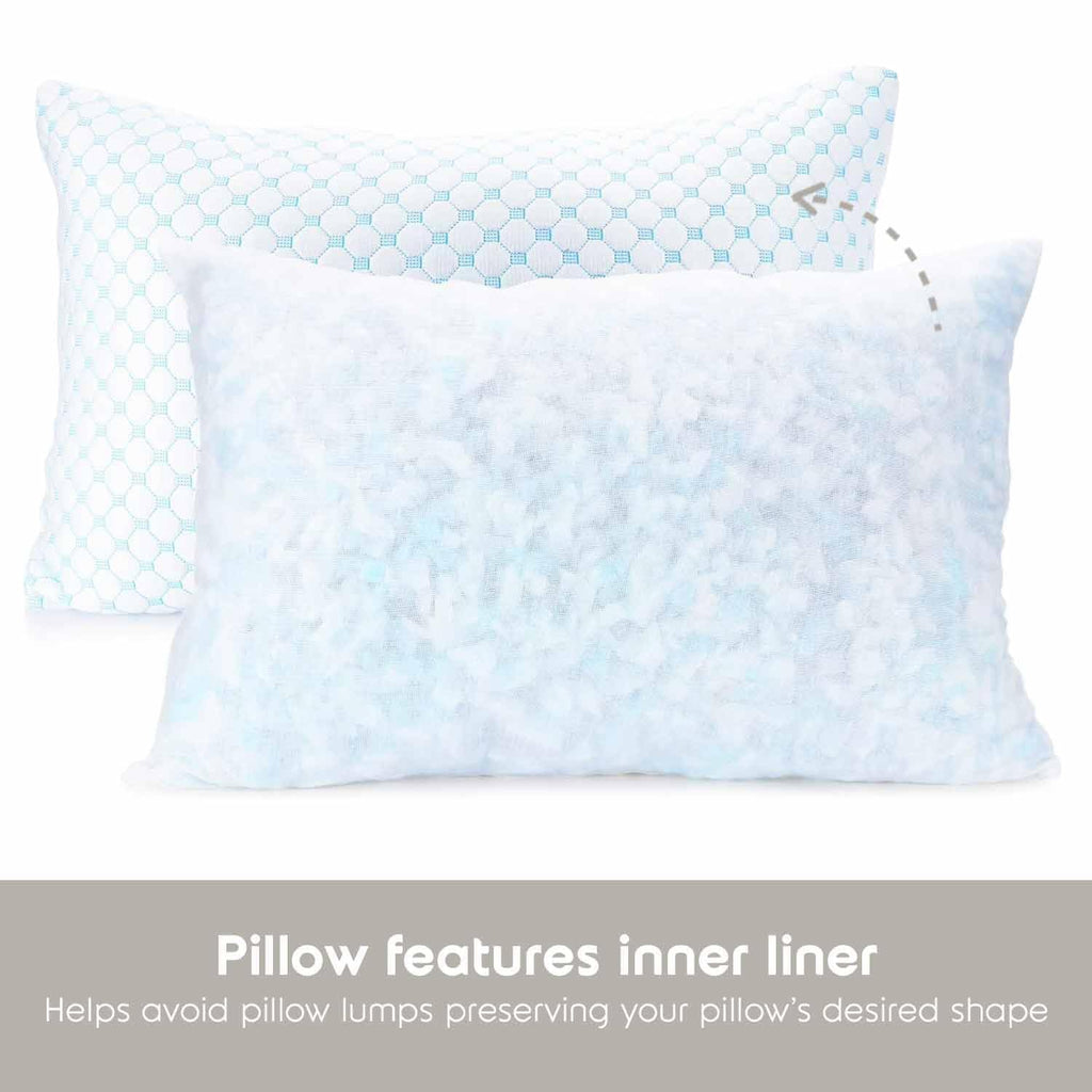 Adjustable Gel Memory Foam Cooling Bed Pillow