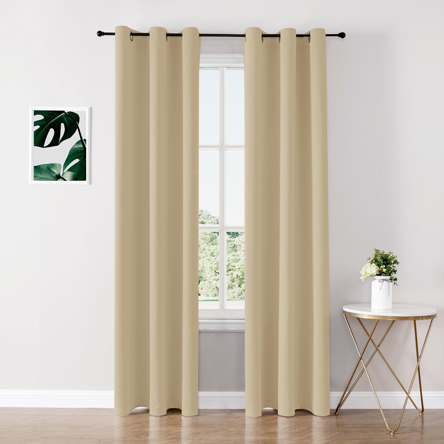 Thermal Insulated Grommet Blackout Curtain Pair