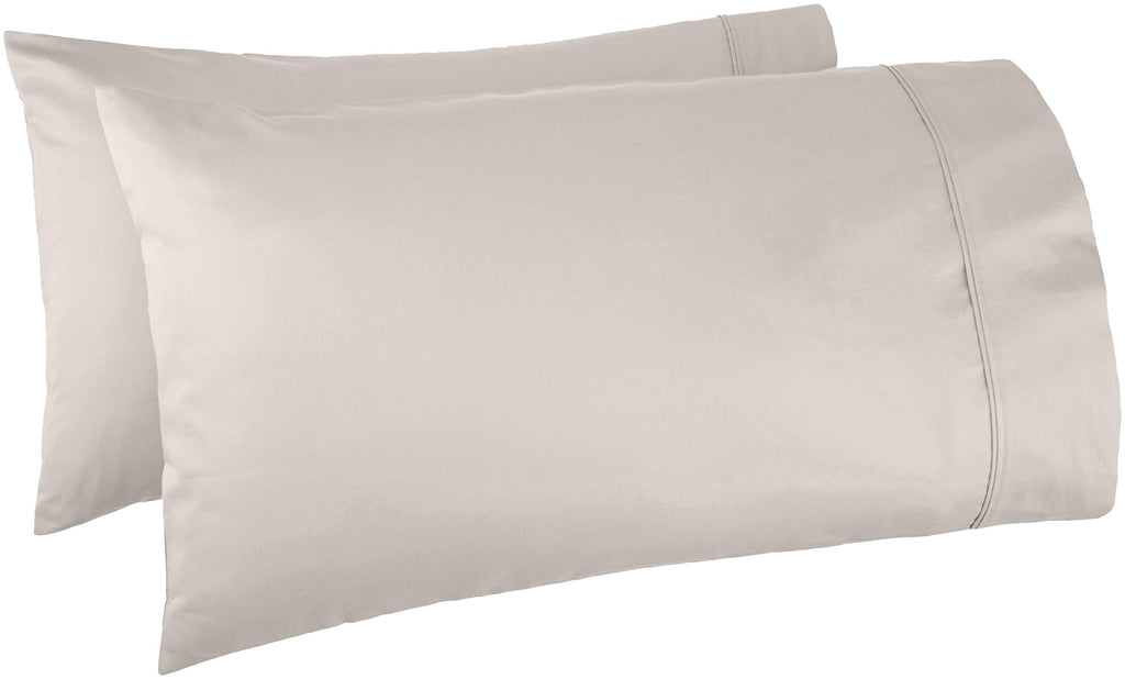 Amazon Basics 400 Thread Count Cotton Pillow Cases, Set of 2