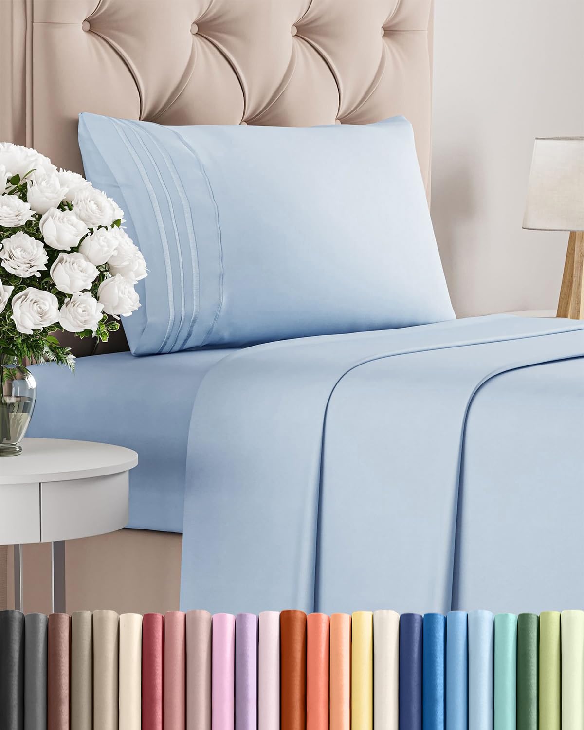 Ultra-Soft Cooling Deep-Pocket Sheet Set, 4 Pieces