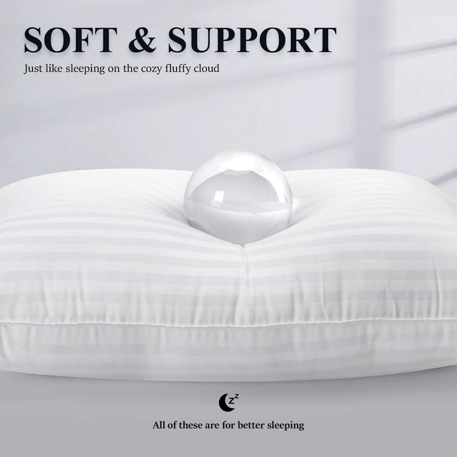 Premium Down-Alternative Bed Pillow for All Sleepers