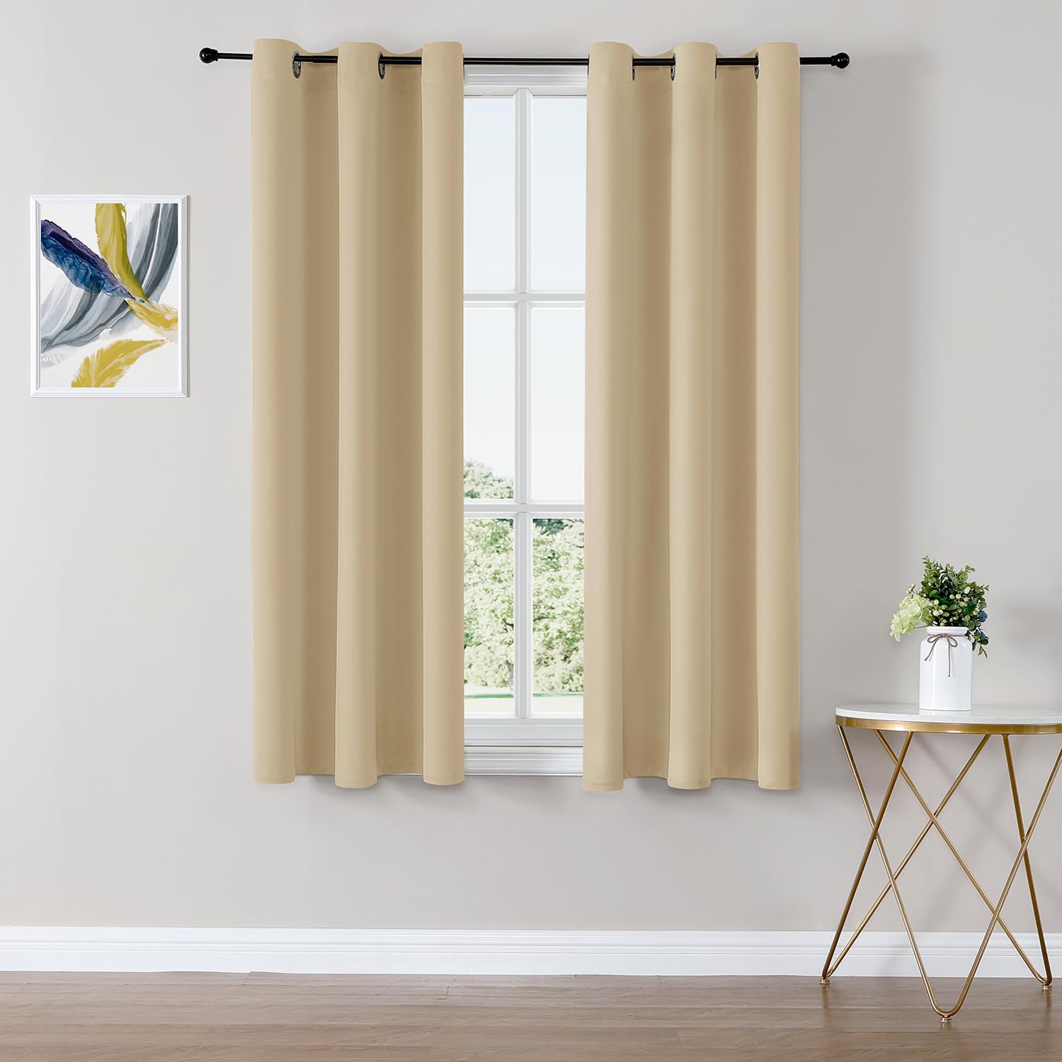 Thermal Insulated Grommet Blackout Curtain Pair