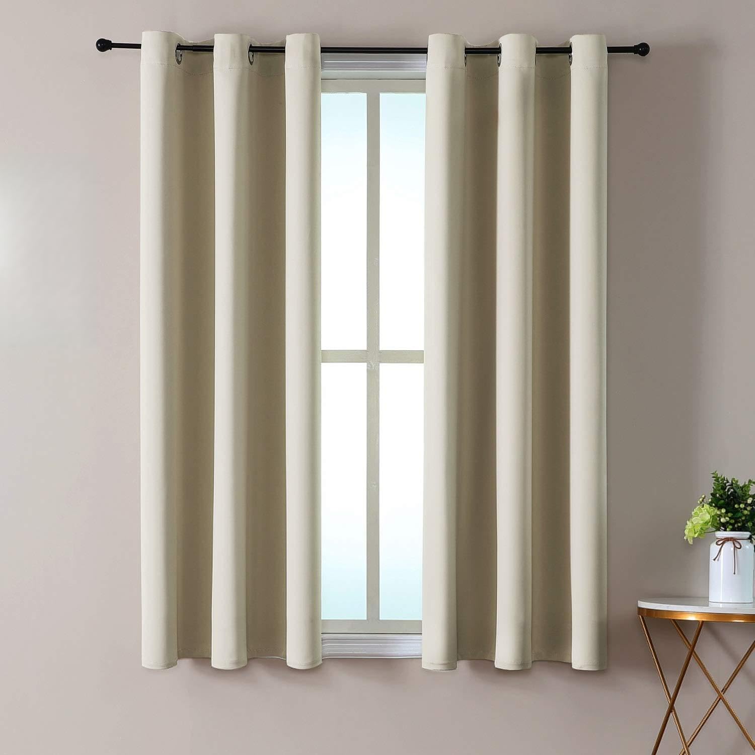 Thermal Insulated Grommet Blackout Curtain Pair