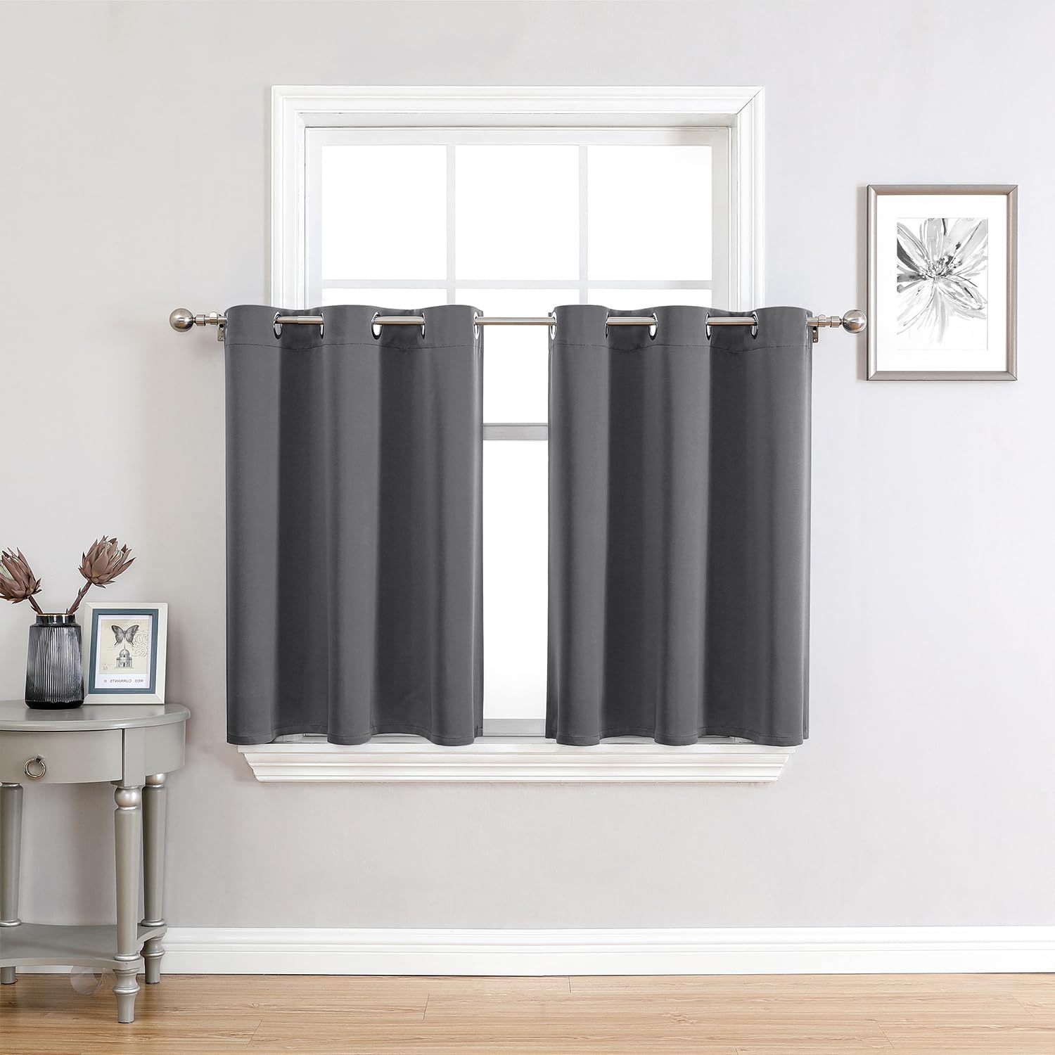 Thermal Insulated Grommet Blackout Curtain Pair