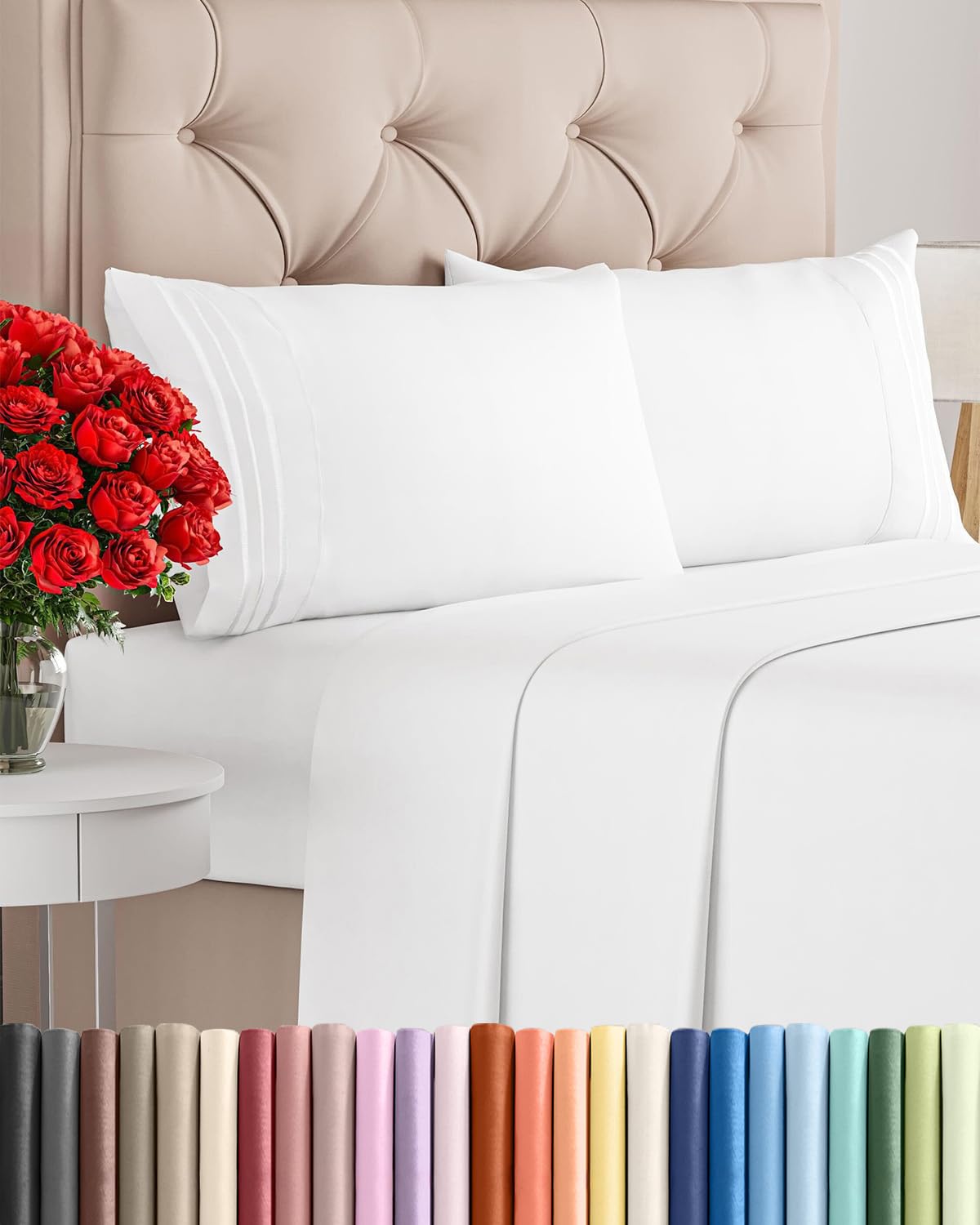 Ultra-Soft Cooling Deep-Pocket Sheet Set, 4 Pieces