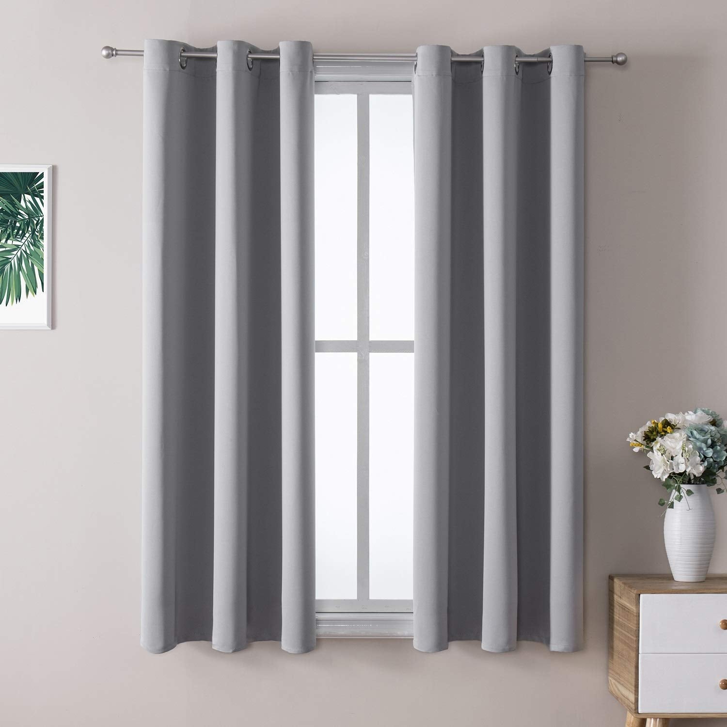Thermal Insulated Grommet Blackout Curtain Pair