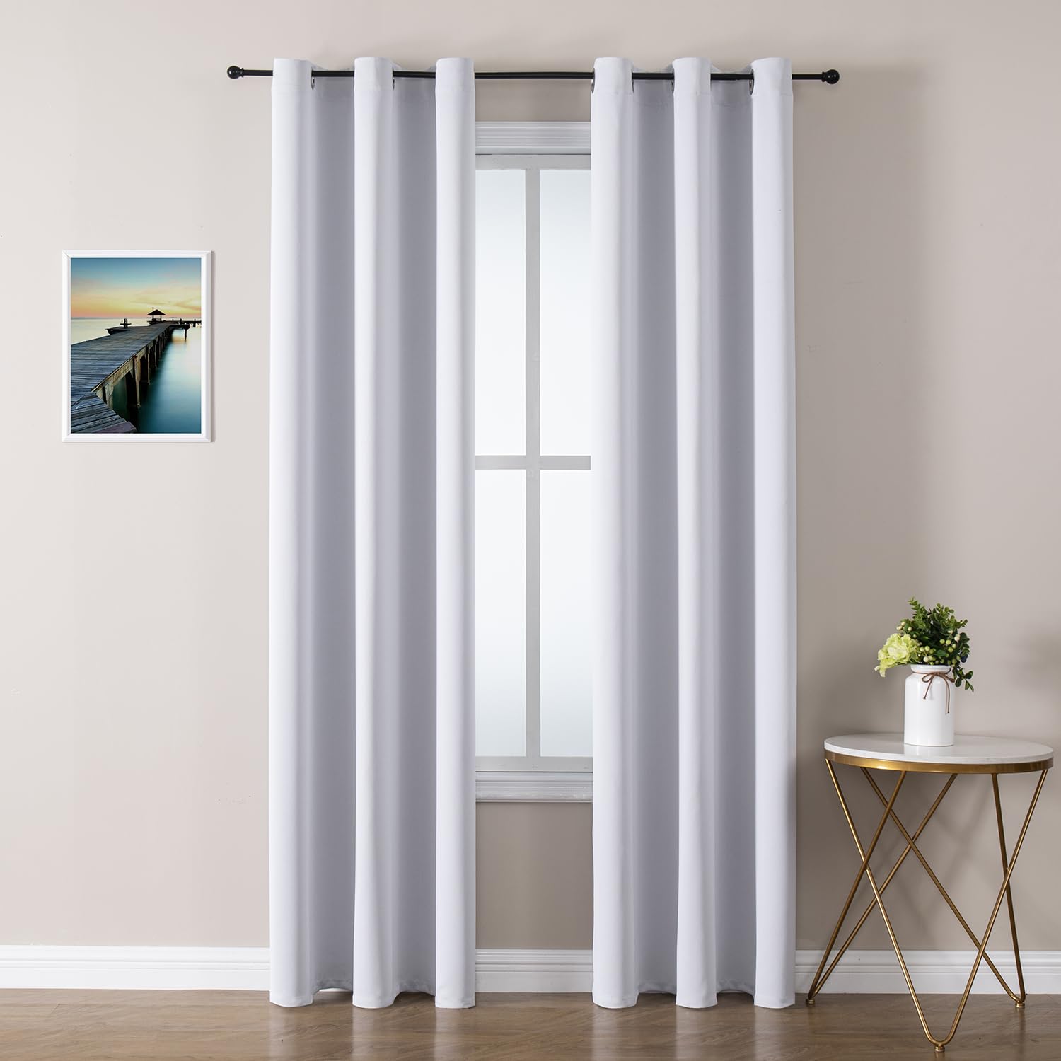 Thermal Insulated Grommet Blackout Curtain Pair