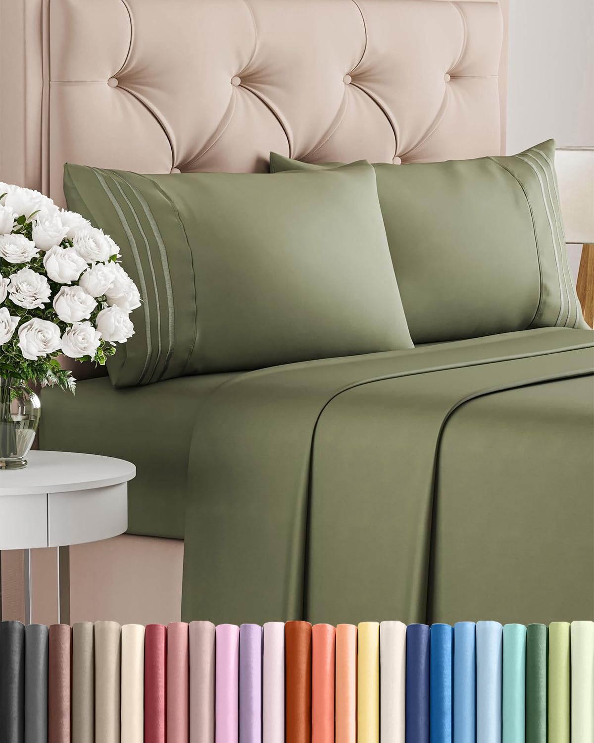 Ultra-Soft Cooling Deep-Pocket Sheet Set, 4 Pieces