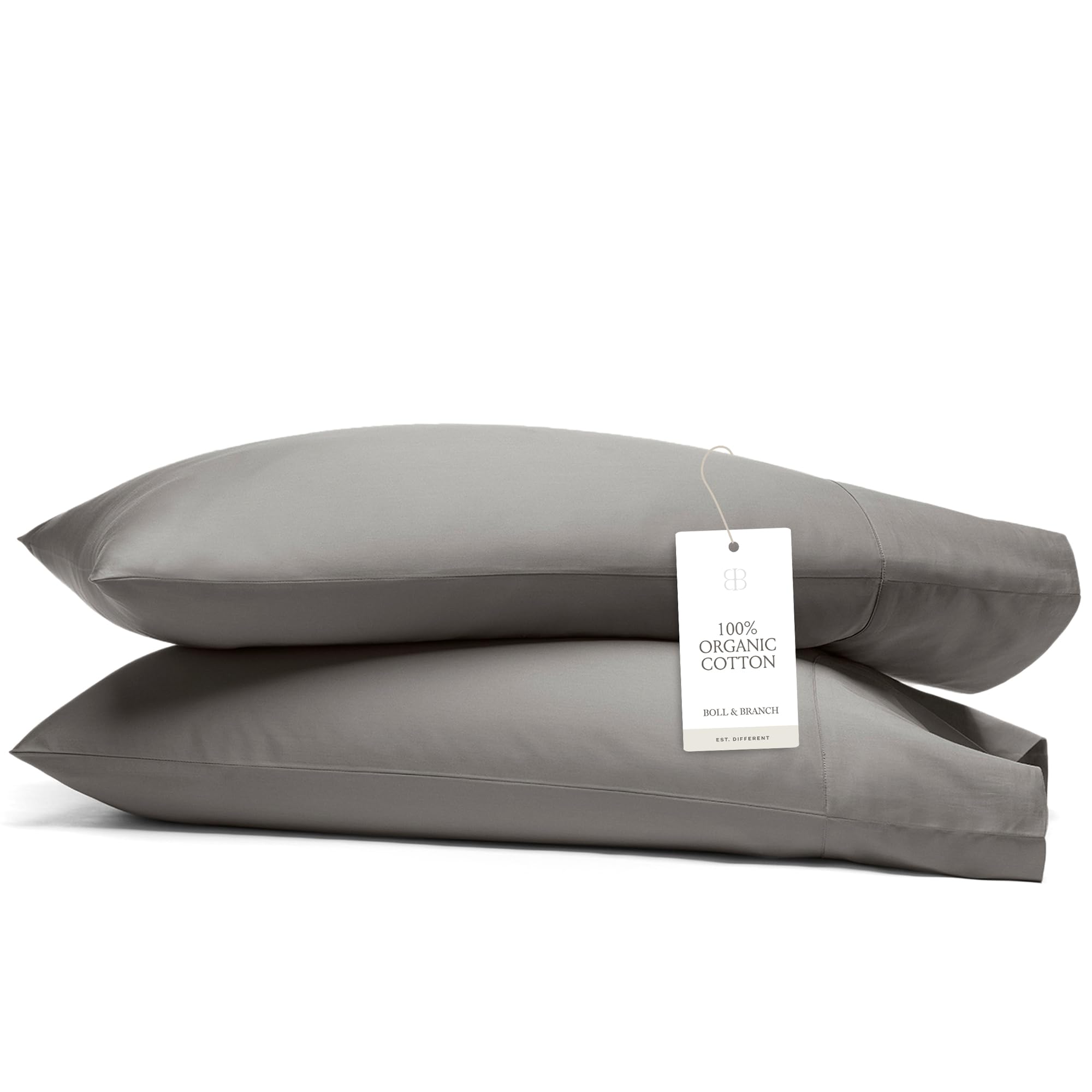 Organic Cotton Signature Hemmed Pillowcases, Pair