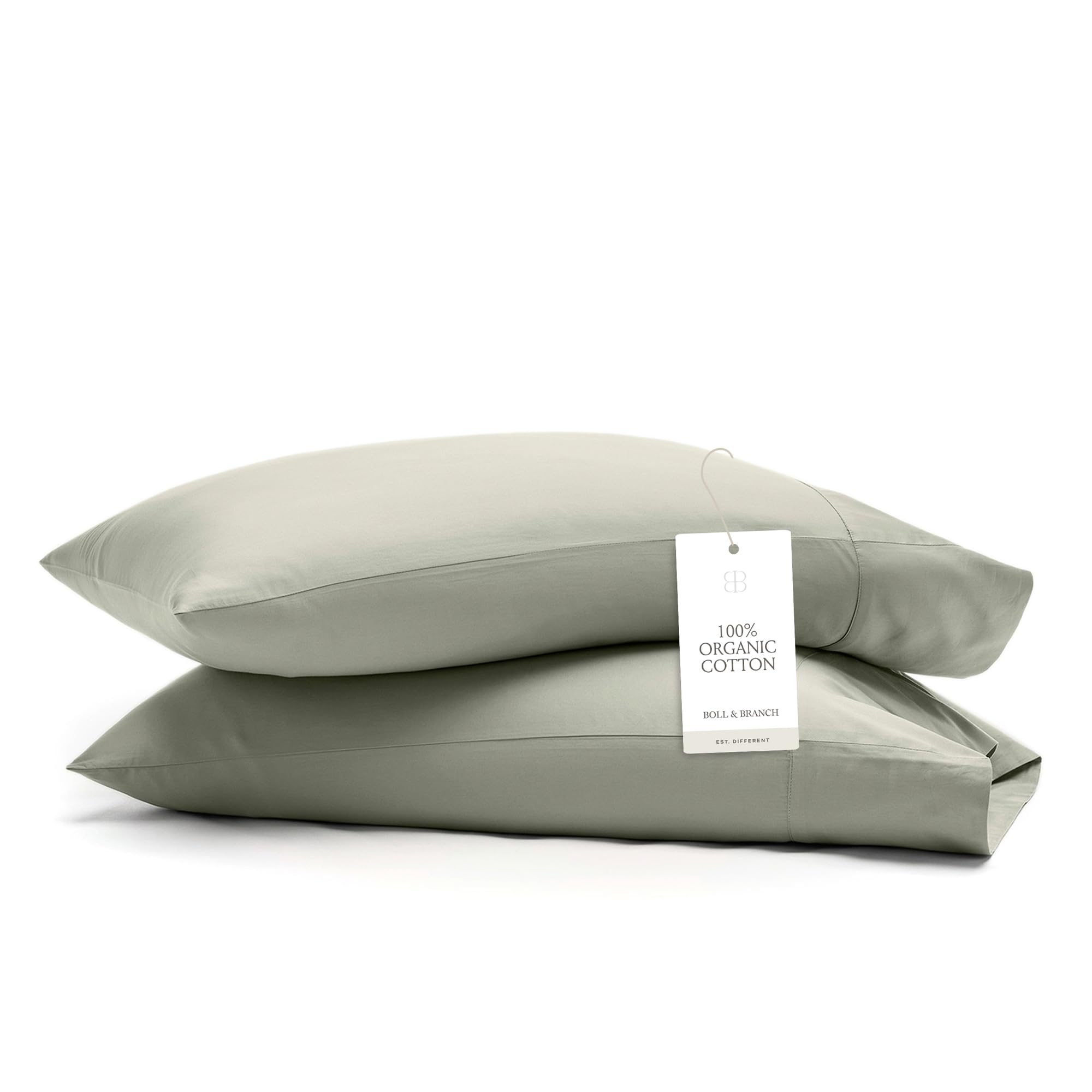 Organic Cotton Signature Hemmed Pillowcases, Pair