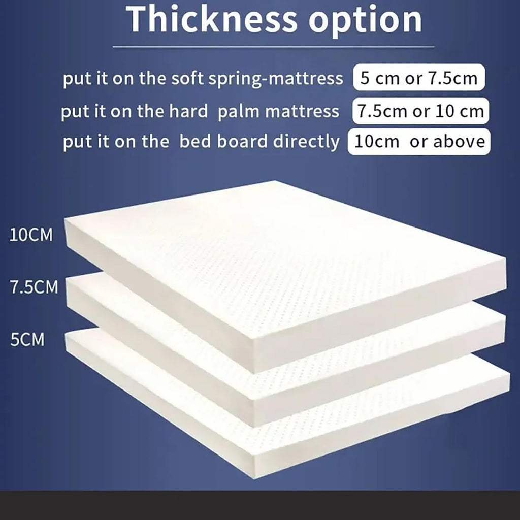 Supportive Natural Latex Mattress Topper, 3-Inch