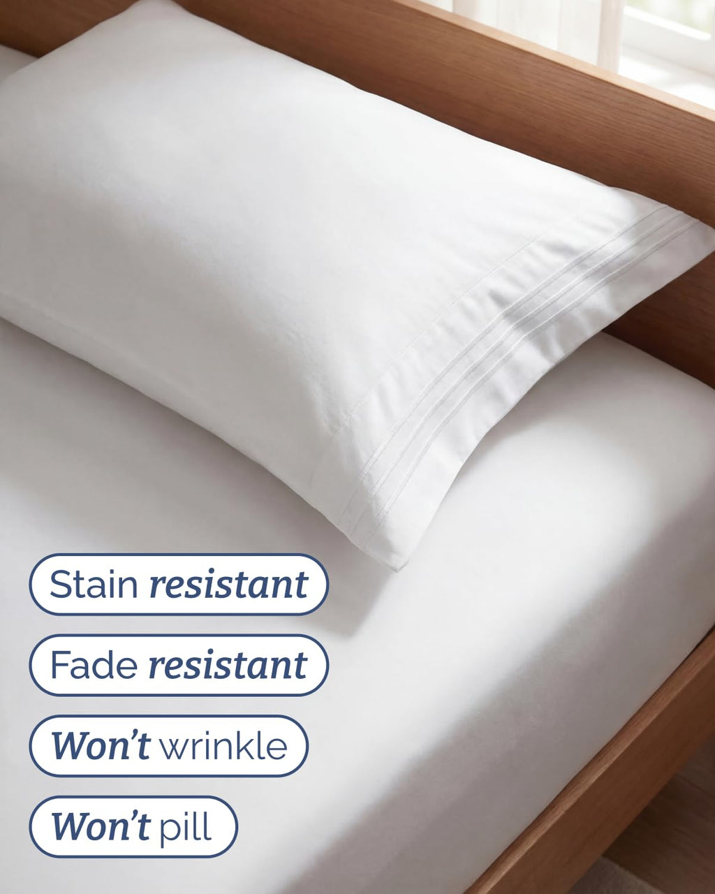 CGK Unlimited 4 Piece Sheet Set - Ultra-Soft, Breathable & Cooling Bed Sheets Set - Hotel Luxury Bedding for Women & Men with Deep Pockets - Wrinkle & Fade Free - Oeko-Tex