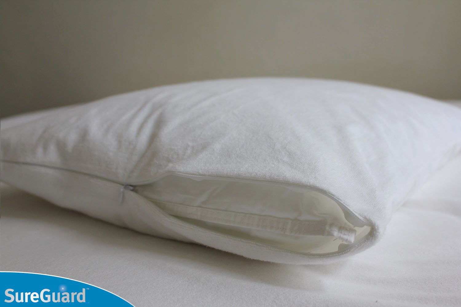 Waterproof Hypoallergenic Pillow Encasements, Pair