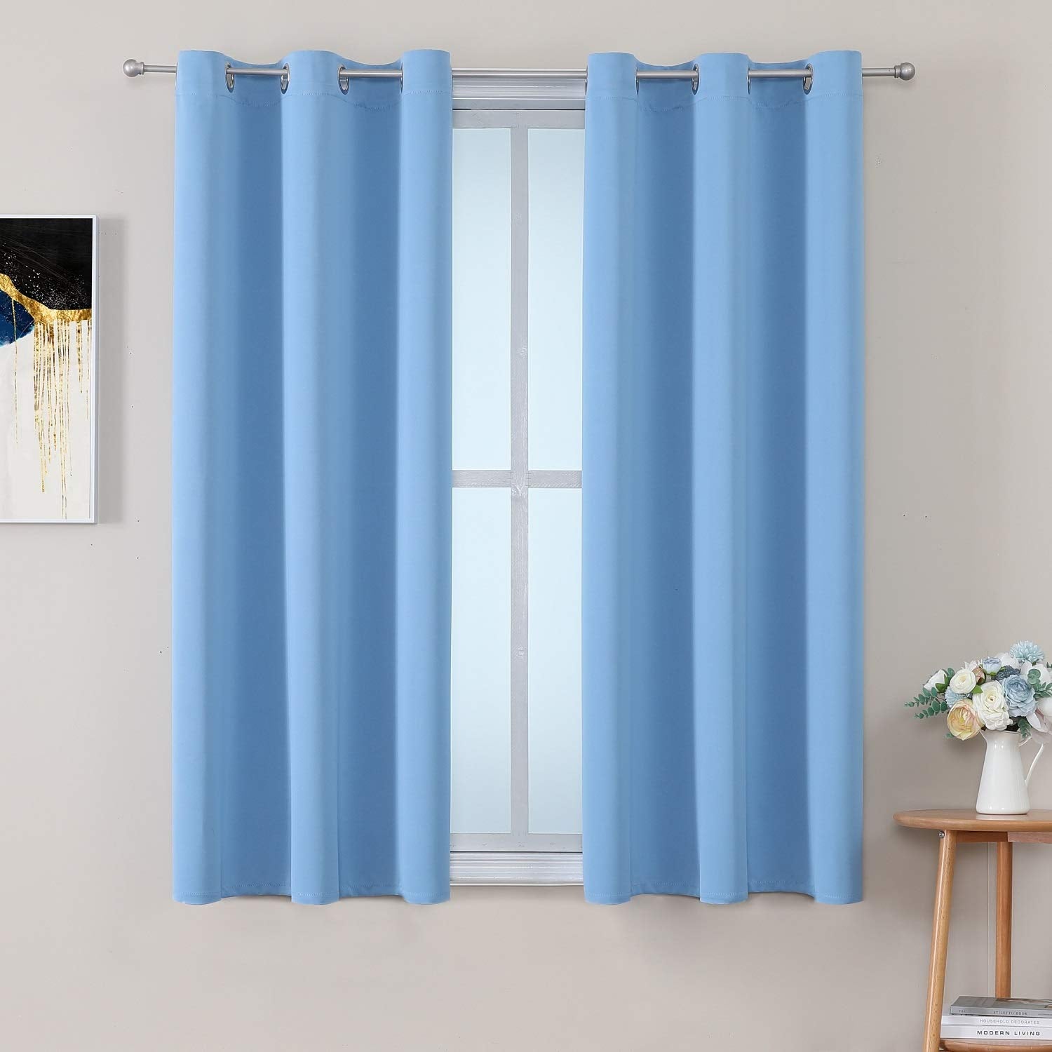 Thermal Insulated Grommet Blackout Curtain Pair