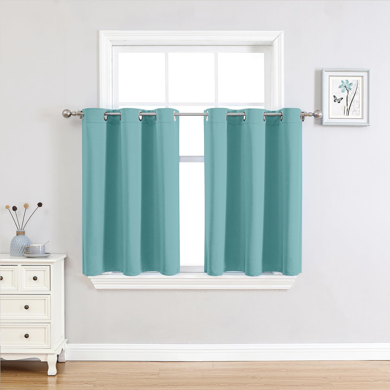 Thermal Insulated Grommet Blackout Curtain Pair