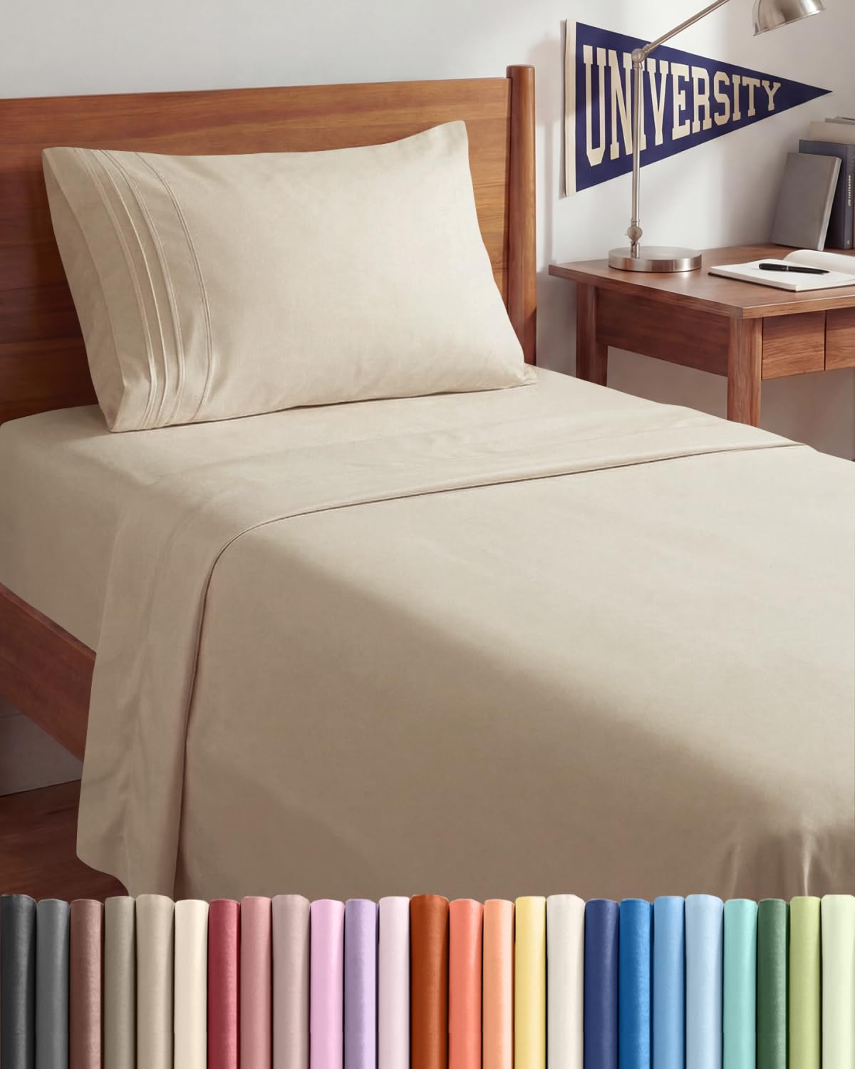 Ultra-Soft Cooling Deep-Pocket Sheet Set, 4 Pieces