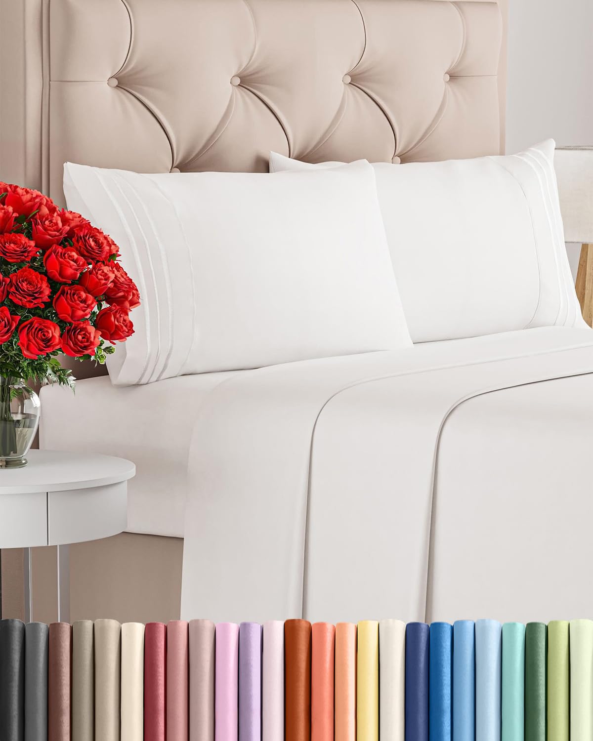 Ultra-Soft Cooling Deep-Pocket Sheet Set, 4 Pieces