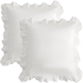 Coordinated Bed Skirt and Throw Pillow Sham Set