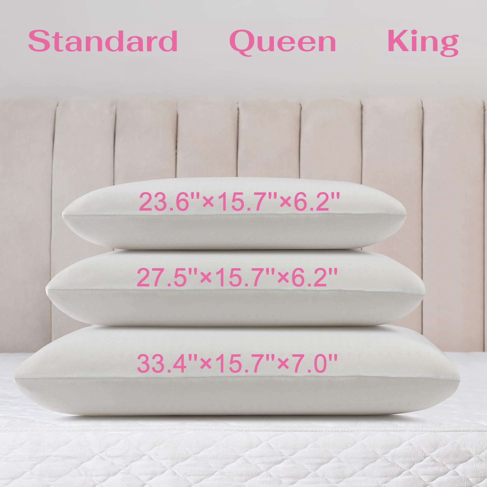 Natural Talalay Latex Pillow with Cotton Cover