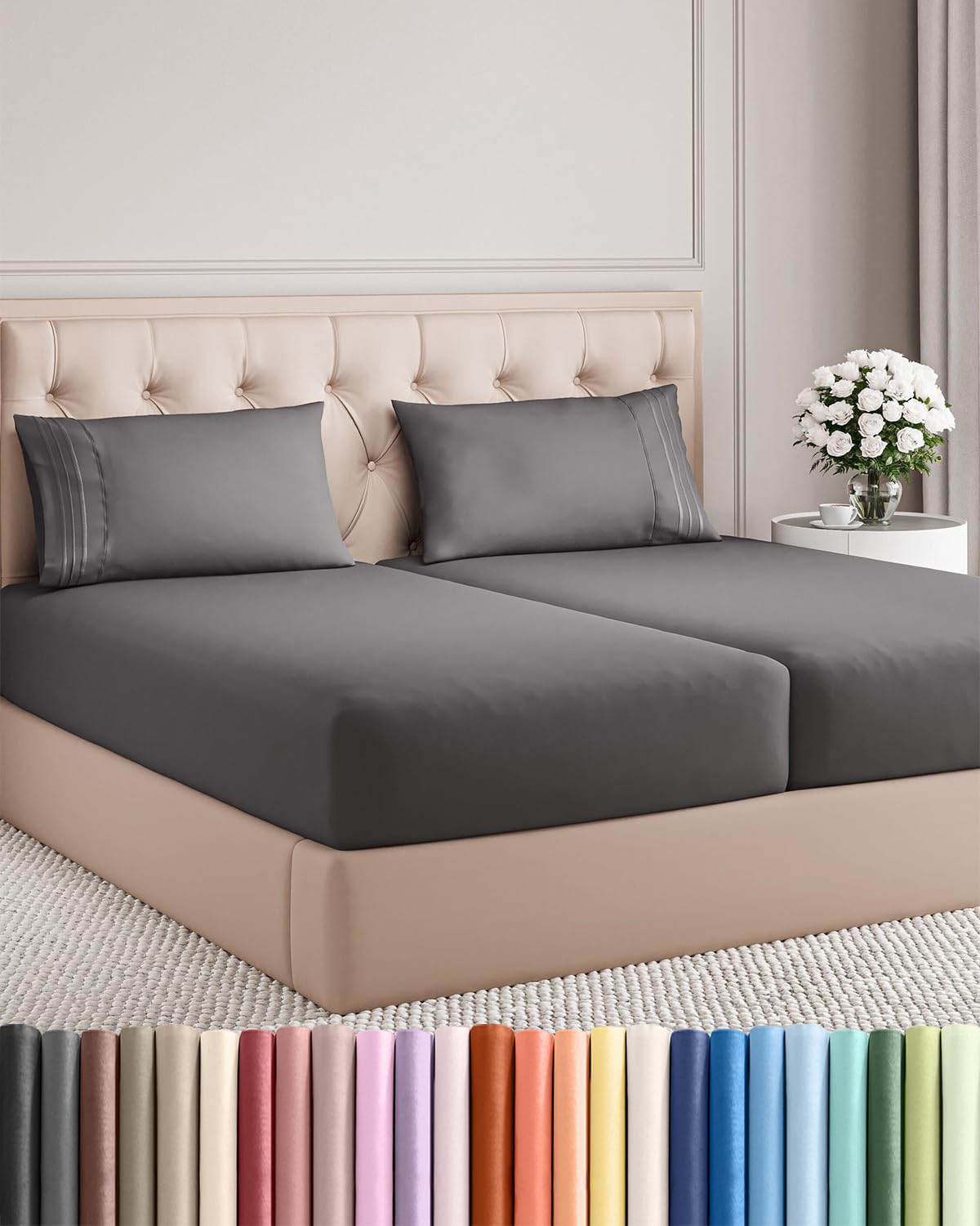 Ultra-Soft Cooling Deep-Pocket Sheet Set, 4 Pieces
