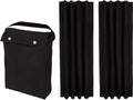 Portable Suction-Cup Blackout Window Shades, 2-Pack