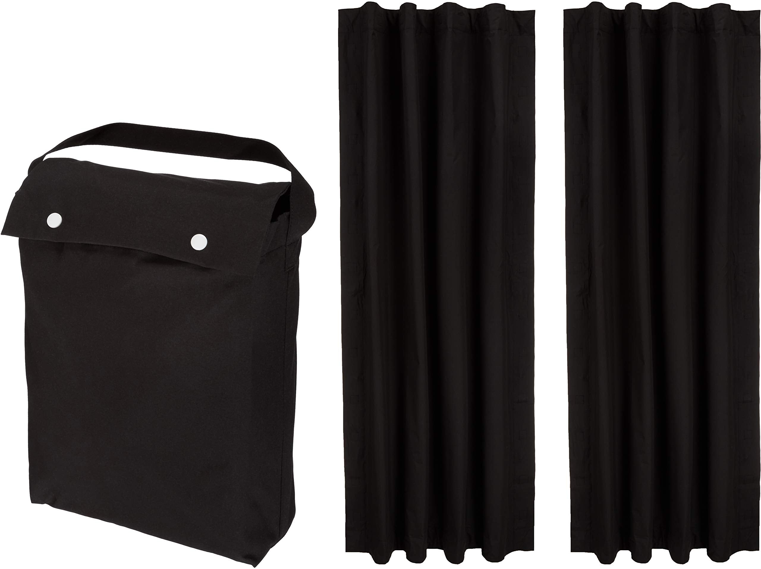 Portable Suction-Cup Blackout Window Shades, 2-Pack
