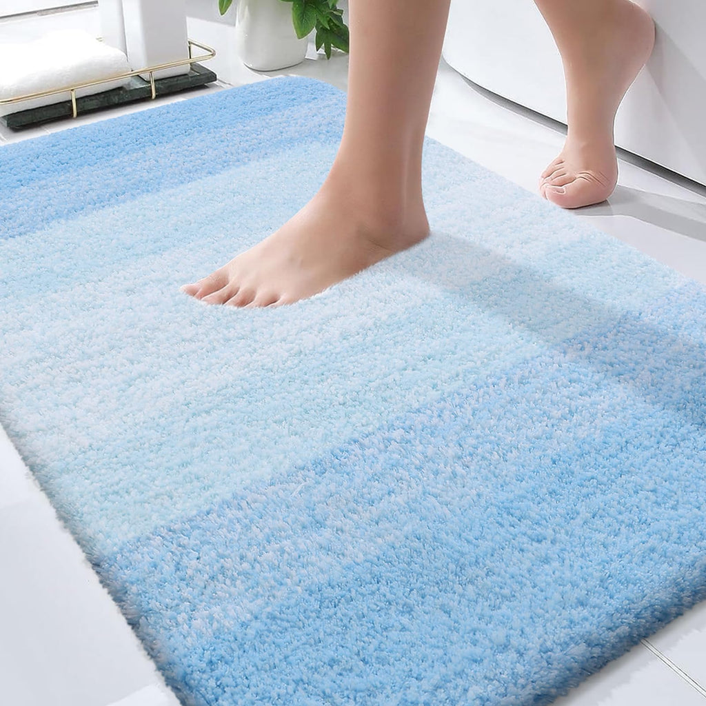 Plush Quick-Dry Absorbent Microfiber Bathroom Mat