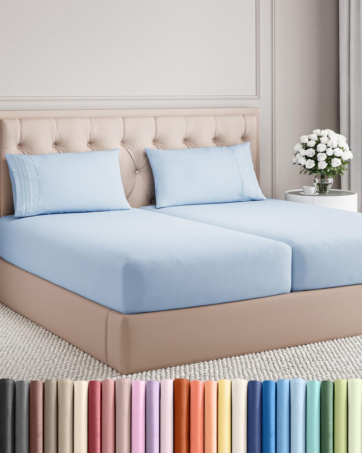 Ultra-Soft Cooling Deep-Pocket Sheet Set, 4 Pieces