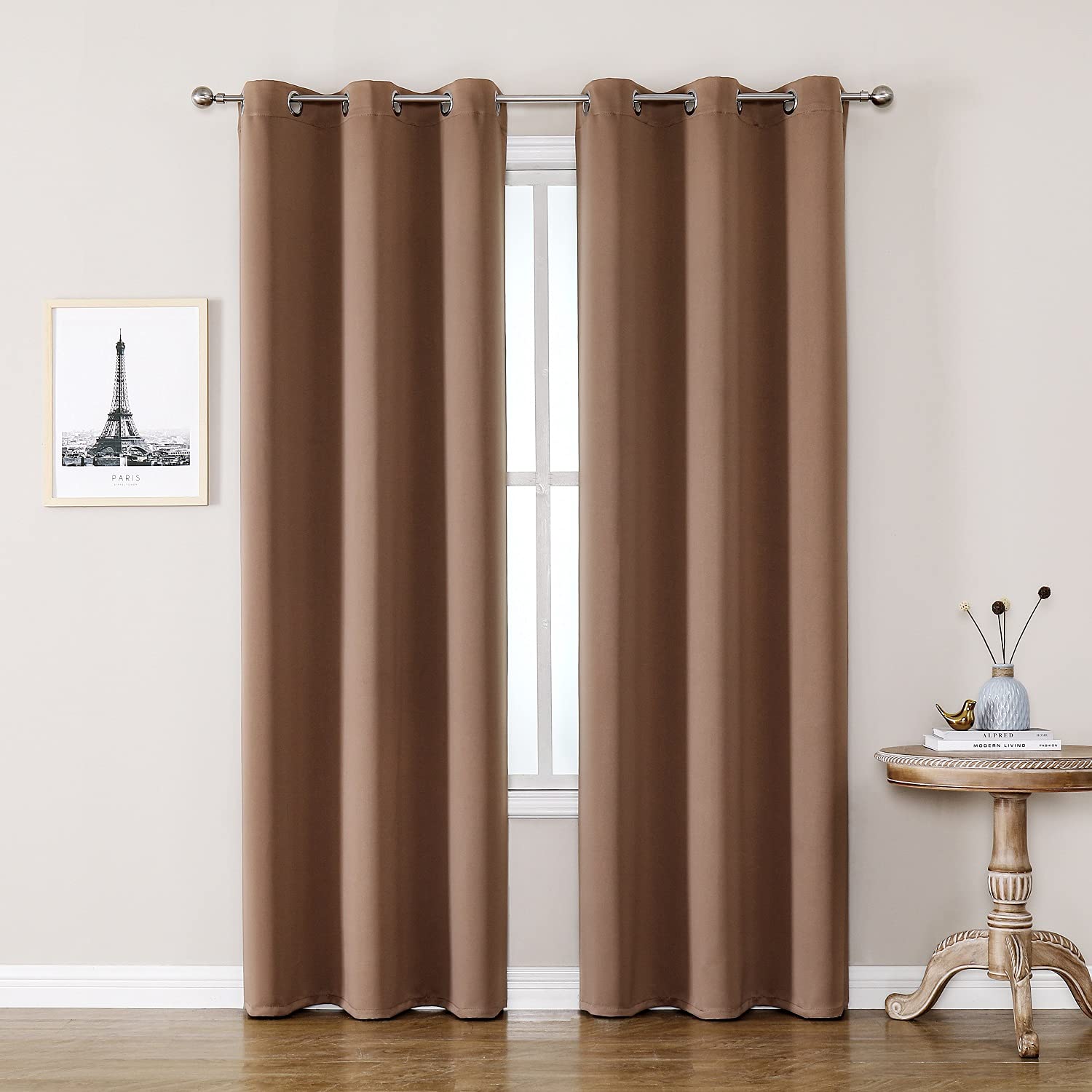 Thermal Insulated Grommet Blackout Curtain Pair