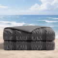 Cozy Bliss Cooling Comforter Seersucker Plaid, Q-Max 0.45 Lightweight Cooling Blanket, Breathable Silk Smooth Summer Bedding Quilt for Hot Sleepers Night Sweats