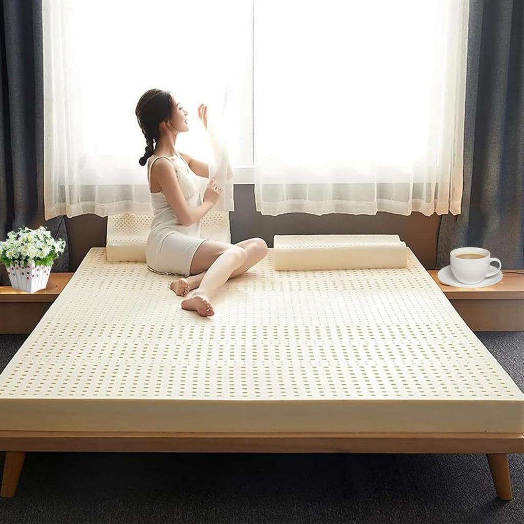 Breathable Natural Latex Pressure-Relief Topper