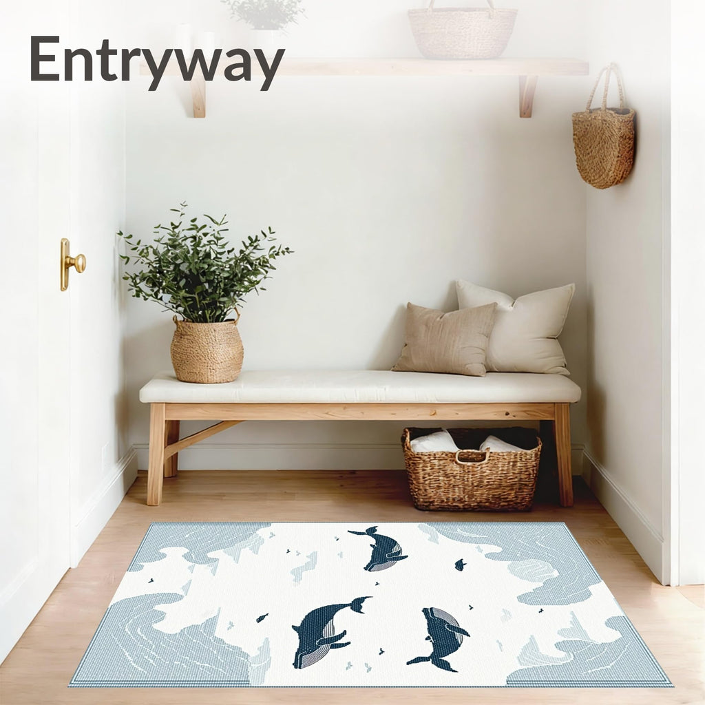Washable Non-Slip Stain-Resistant Indoor Area Rug