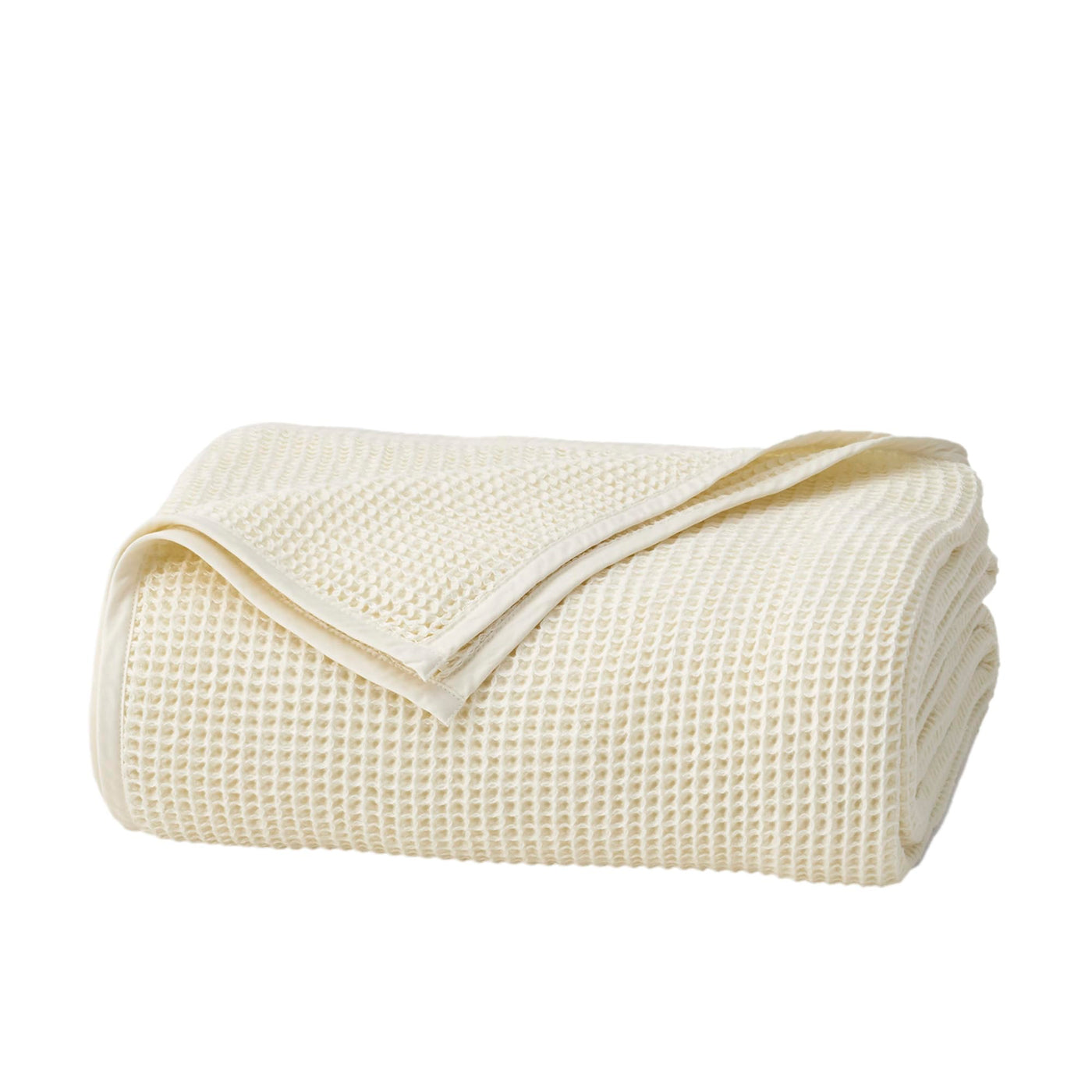 Luxury Organic Cotton Waffle-Weave Bed Blanket