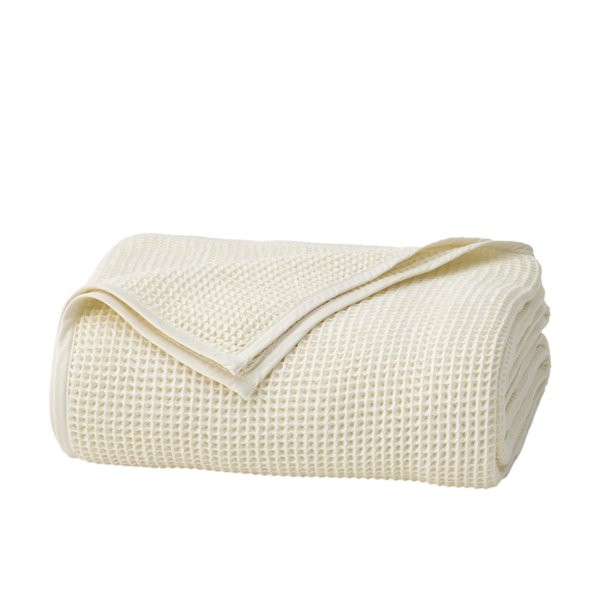Luxury Organic Cotton Waffle-Weave Bed Blanket